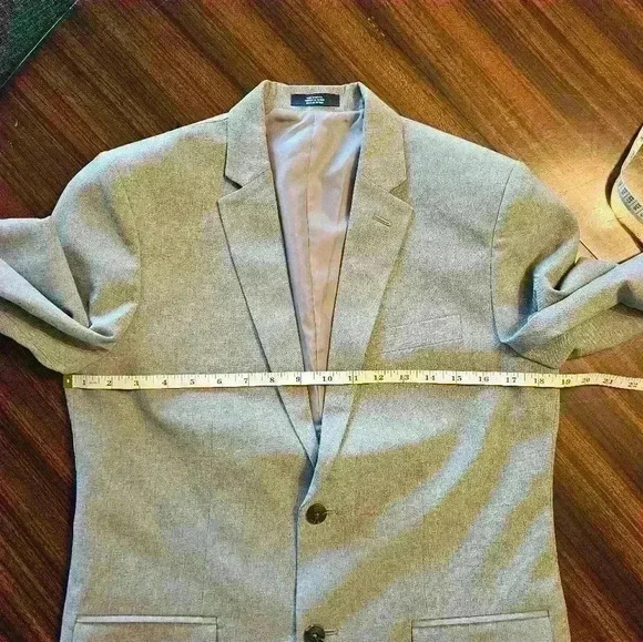 Nautica Gray Single Breasted Fully Lined Blazer Size 18 90s Business Casual EUC - Picture 8 of 15